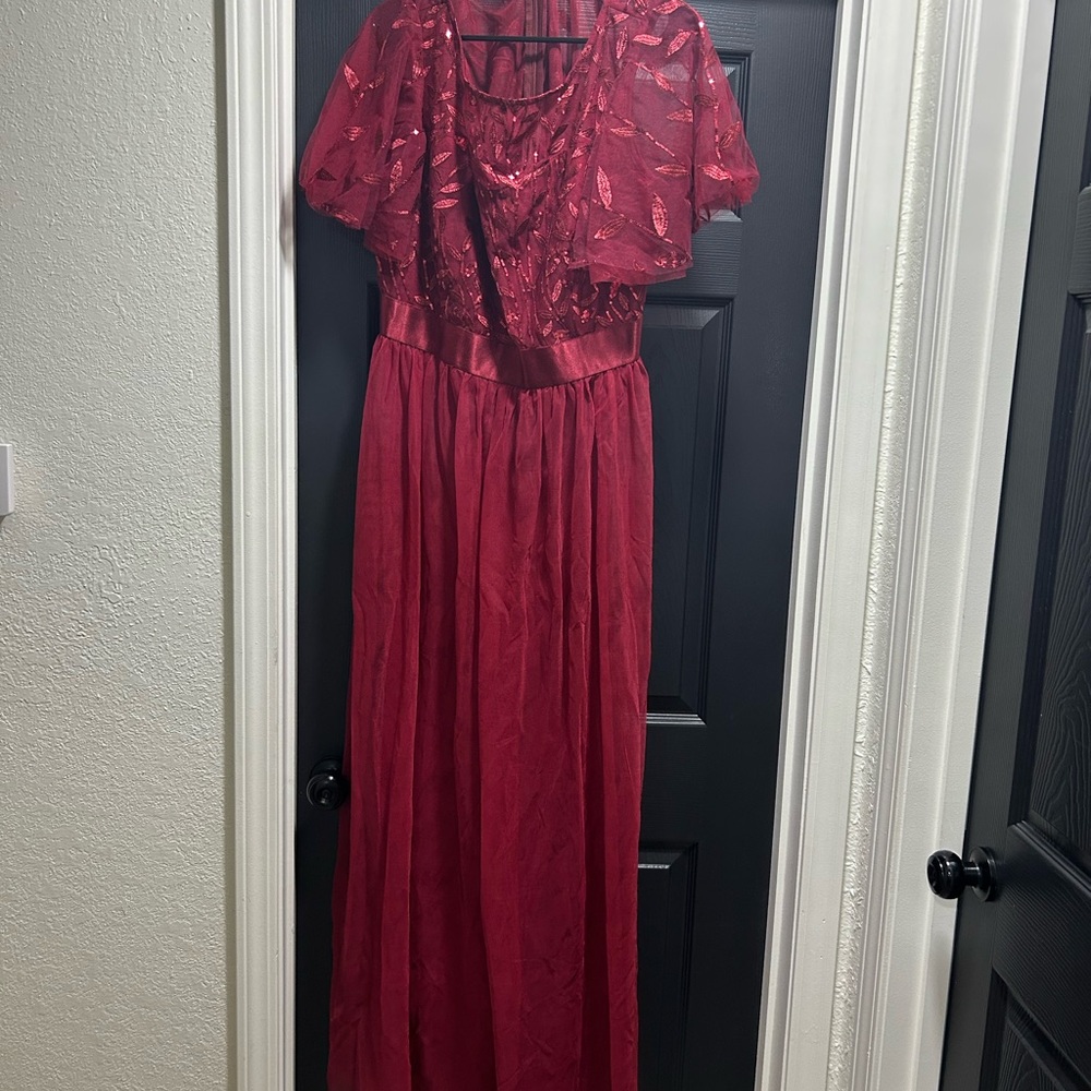 Ever Pretty Maroon Evening Dress